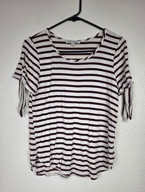 Green Envelope Los Angeles Striped Y2K Top Small
